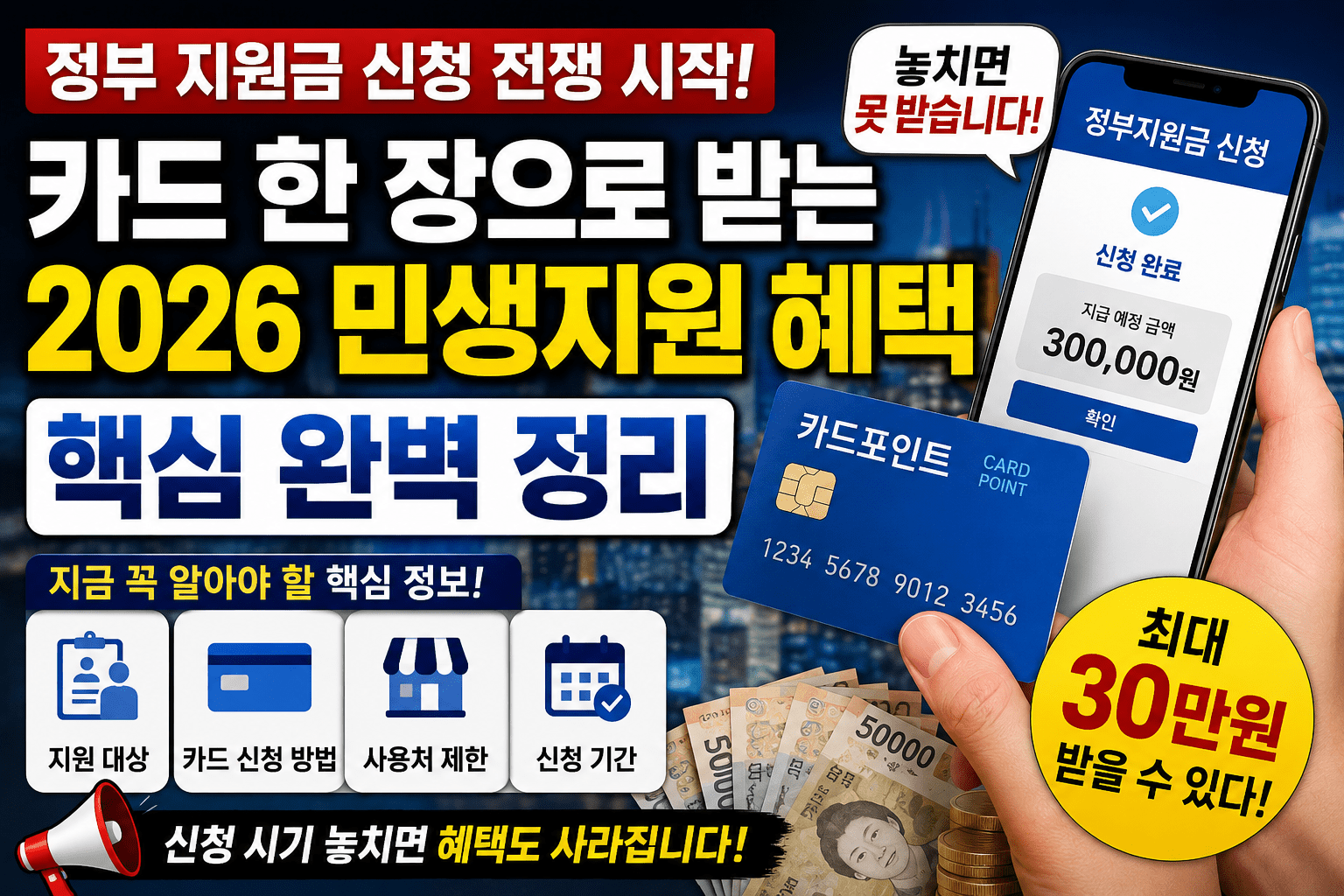 카드포인트 지원금